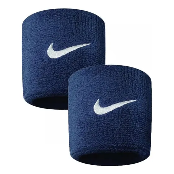 Par Muñequera Nike Azul Marino  Corta Azul Marino Corta