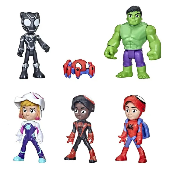 Set 6 Muecos Sppidey Y Sus Amigos Ghostsppider Marvel Hasbro