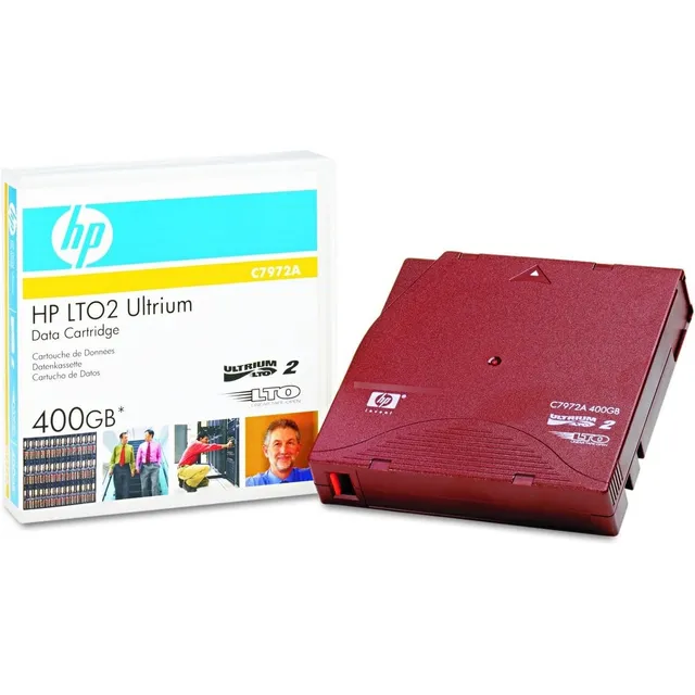 Cinta Magnética De Datos Hp Lto-2 Ultrium C7972a De 400 Gb