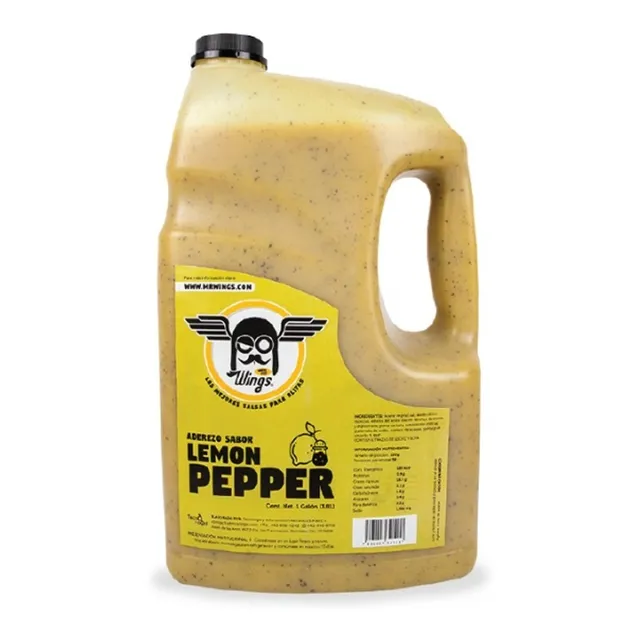 Salsa Lemon Pepper Mr Wings 3.8 L Para Alitas, Boneless