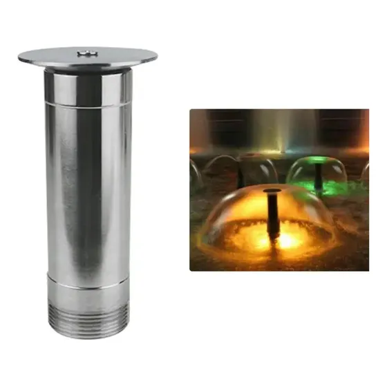 Bico Fonte Chafariz Efeito Cogumelo Aço Inox 1 Pol