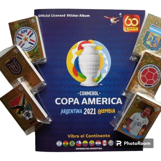 Copa America 2021  Panini  Album + 100 Figuritas Distintas