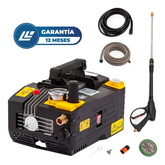 Hidrolavadora de piso electrica 130 bar a piston Logus color negro