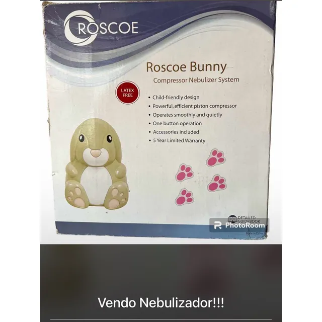 Roscoe Nebulizador Pediatrico Conejo