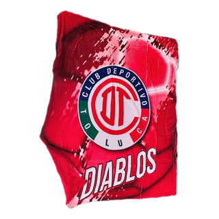 Cobertor Con Borrega De Toluca Diablos Rojos Matrimonial Cobertor Con Borrega De Toluca Diablos Rojos Matrimonial