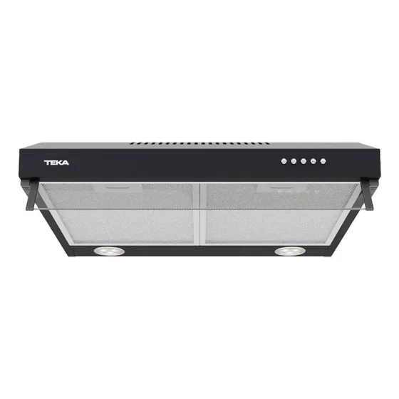 Campana Clásica Cx 62120 Mandos Pulsantes Negra Teka 220v Negro