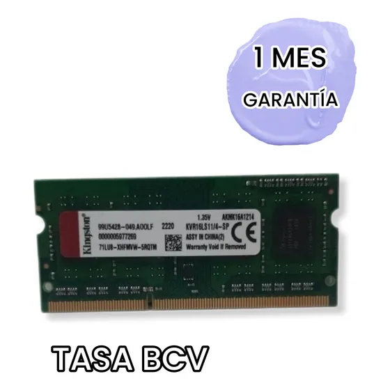 Memoria Ram Computadora Pc Laptop Ddr3 4gb 1.600mhz Tienda