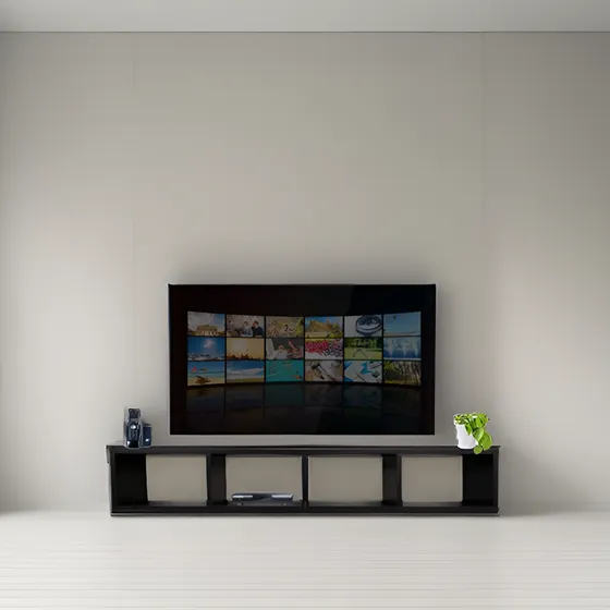 Mueble Tv Modular Empotrable En Escalera Minimalista