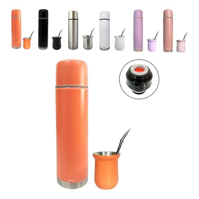 Combo Termo 750ml Bala + Mate 160ml + Bombilla Comet Css