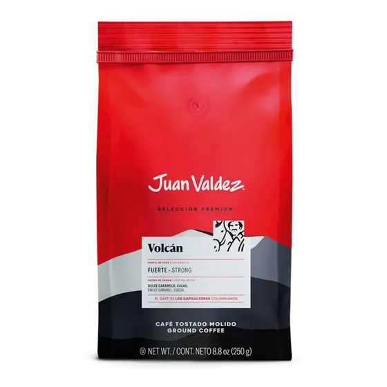 Café Espresso Molido Volcán Juan Valdez Premium 250gr Colombiano