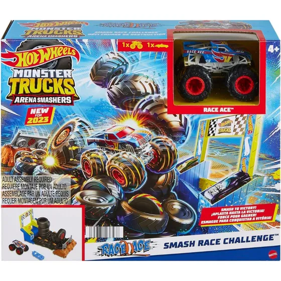 Hot Wheels Pista Monster Truck Arena Smashers Smash Race 