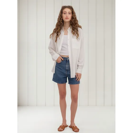 Camisa Larga Importada Mujer I Am
