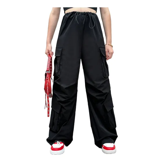 Pantalones Cargo Niñas Color Negro
