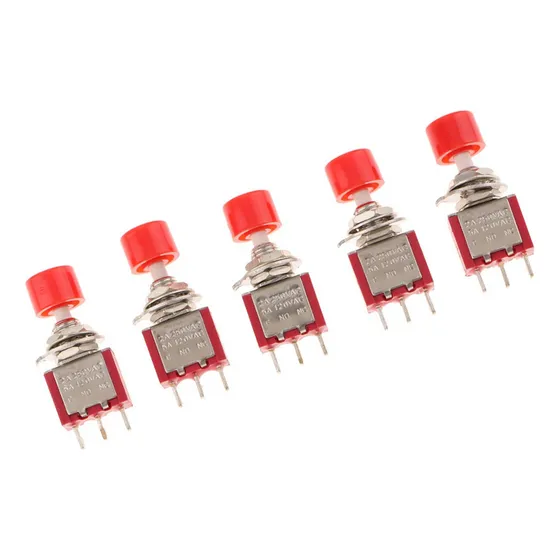 Remai 6mm 3 Pinos Mini Interruptor De Botão Momentâneo 2a Y
