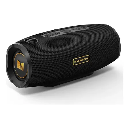 Monster Bocinas Portátil Bluetooth 40w Altavoz, Estéreo Subwoofer Exterior Impermeable Con Micrófono Incorporado 20h... Negro