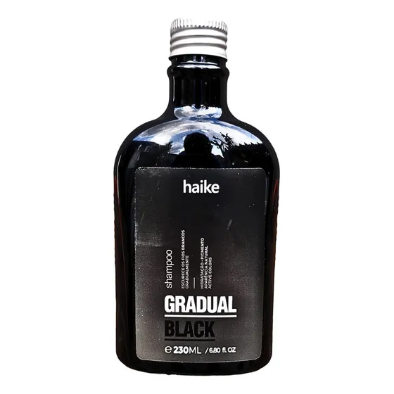 Shampoo Gradua Black Escurece Cabelos Grisalhos Natural