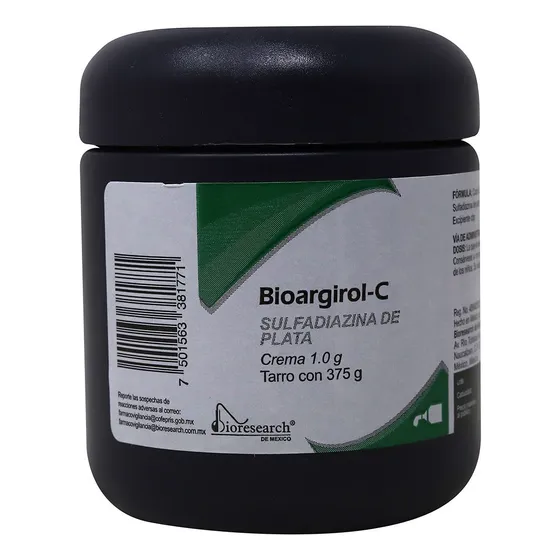 Bioargirol-c Crema Tarro C/375 G. 1 G/100 G.