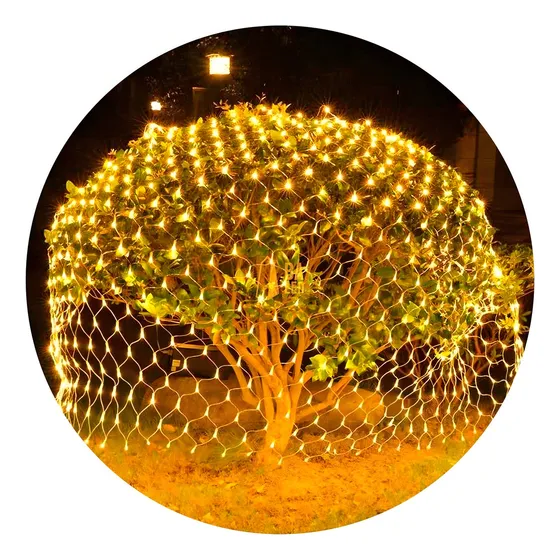 Red Luces Led Cortina Blanco Calido Navidad Decoracion 220v