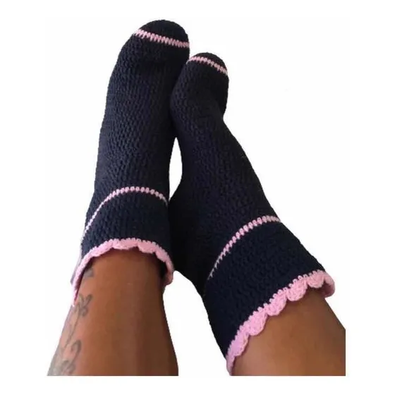 Zapatillas Tejidas Medias Calcetas Para Dormir O La Casa