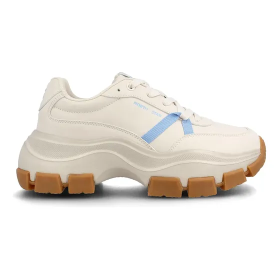 Zapatilla Mujer North Star Boor Beige/azul