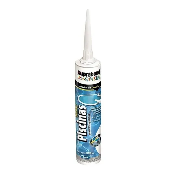 Sellador Piscinas - Grietas Y Fisuras - Azul 310ml Suprabond