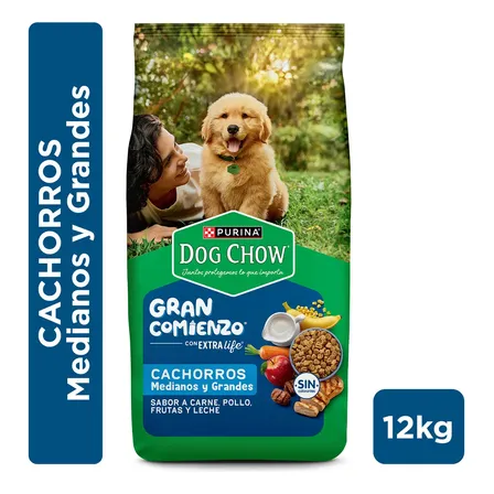 Alimento Perro Cachorro Dog Chow Medianos Grandes 12kg