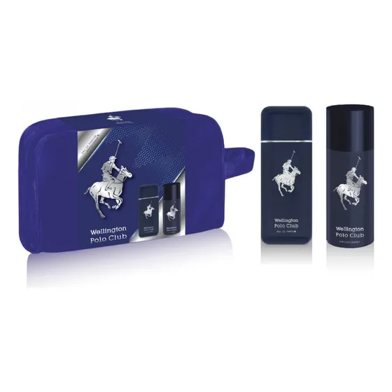Wellington Polo Club Azul Necessaire Edp 90 Ml + Deo Estuche