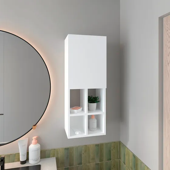 Gabinete Pared Niwot 80x31x23 Rta Blanco