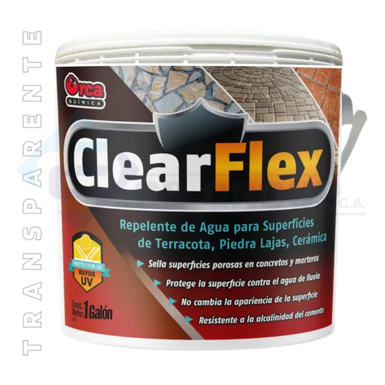 Clear Flex Resina Acrilica Acuosa Impermeabilizante Galon
