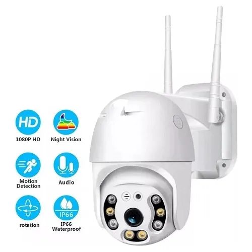 Cámara De Seguridad V380 Pro Ip 2 Antenas Wi-fi Hd