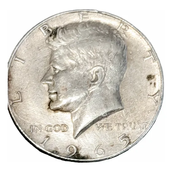 Moneda Half Dollar Medio Dolar Plata 500 Kennedy  1965