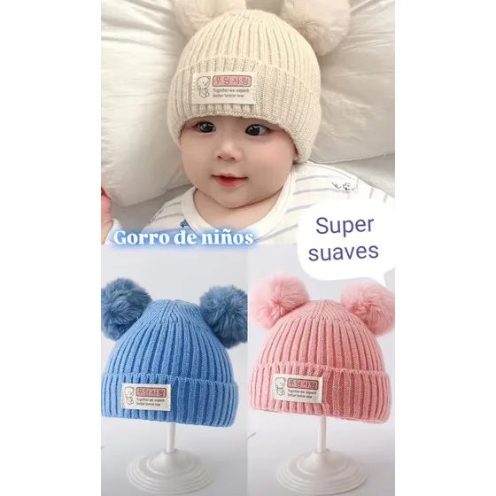 Gorro De Lana Para Niñas Y Niños. Super Suaves
