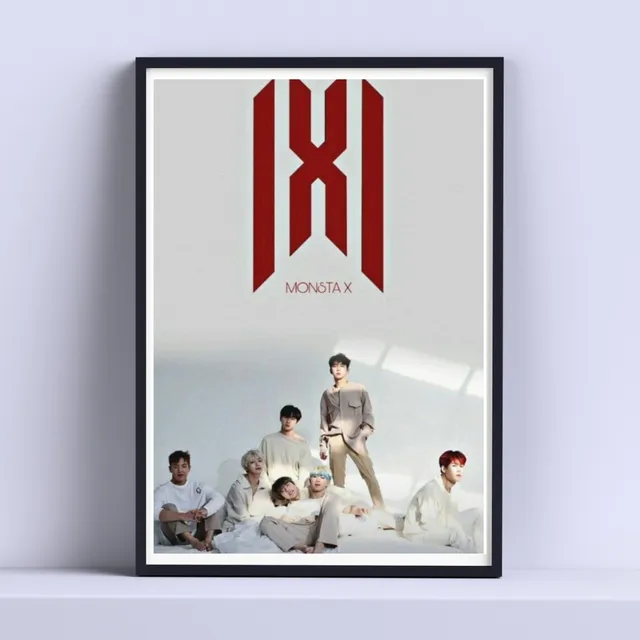 Cuadro Monsta X Kpop Band Idols 30x40cm Deco Listo P Colgar