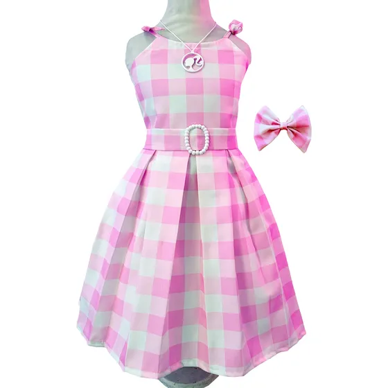 Disfraz Barbie Con Collar Niña El Vestido De La Película