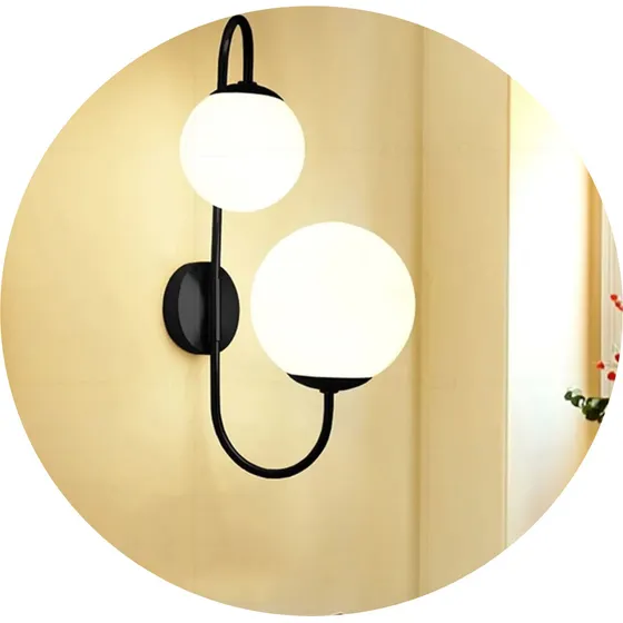 Aplique Lámpara De Pared Caperuza Dual Decorativo