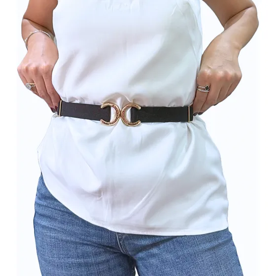 Cinto Elástico Ajustável Feminino Extensor Vestido Elegante