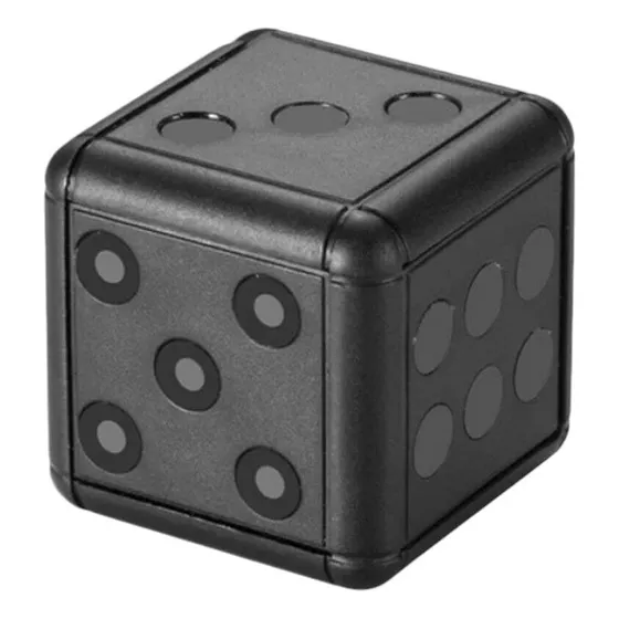 Mini Câmera Espiã Formato De Dado Para Não Ser Vista