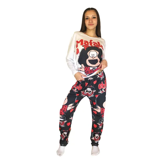 Pijama Invierno Mujer Personajes Bianca Sheli 2166