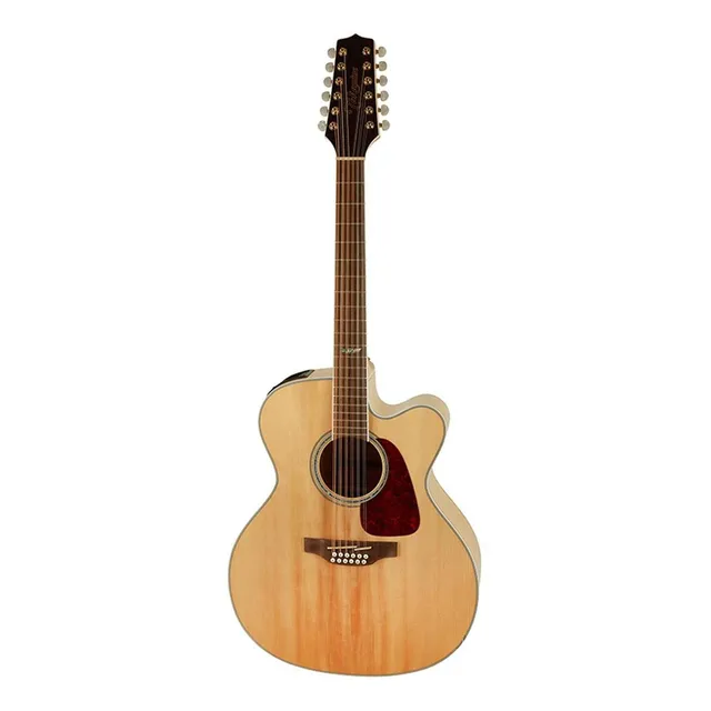 Guitarra Electroacústica Jumbo Gj72ce-12 Nat Takamine Natural Diestro