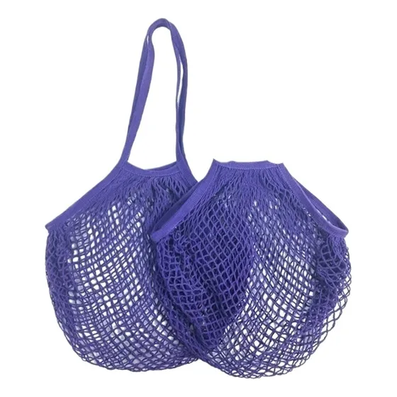 Bolsa De Compras Reutilizable De Malla De Algodón