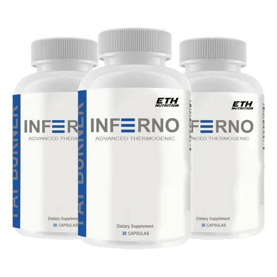 Pack X3 Inferno Fat Burner Pastillas Quemador De Grasa