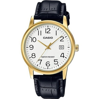 Reloj Casio Mtpv002 Hombre Correa Piel Fechador Reloj Casio Mtpv002 Hombre Correa Piel Fechador