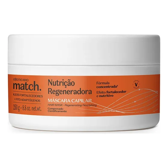 O Boticário Match Nutrição Regeneradora Máscara 250g