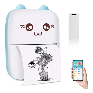 Mini Impresora Térmica Portátil Kimhi Inalámbricas Bluetooth Sin Tinta Para Ios/android Celular Pc Color Azul Mini Impresora Térmica Portátil Kimhi Inalámbricas Bluetooth Sin Tinta Para Ios/android Celular Pc Color Azul
