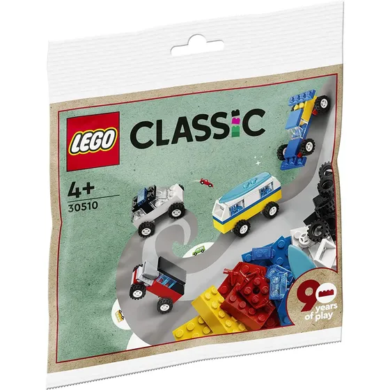 Bolsa de plástico Lego Classic 30510 90 Years Of Cars, número de piezas: 71