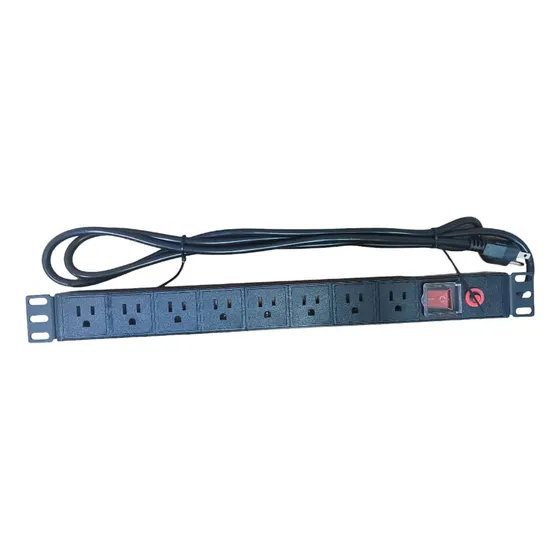 Regleta Pdu  Rackeable De 8 Tomas Para Rack