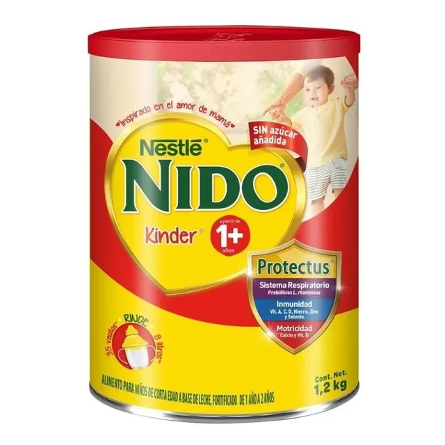 Leche Nido Kinder 1+ 1.2 Kg En Polvo (2 Latas) W