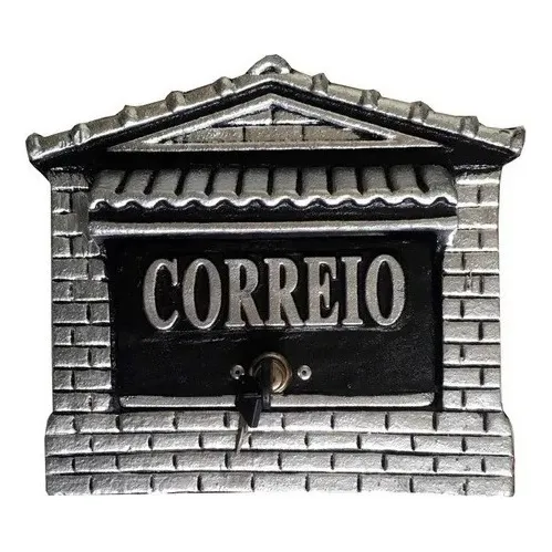 Caixa Correios Correspondência Abertura Frontal N.2 Prata
