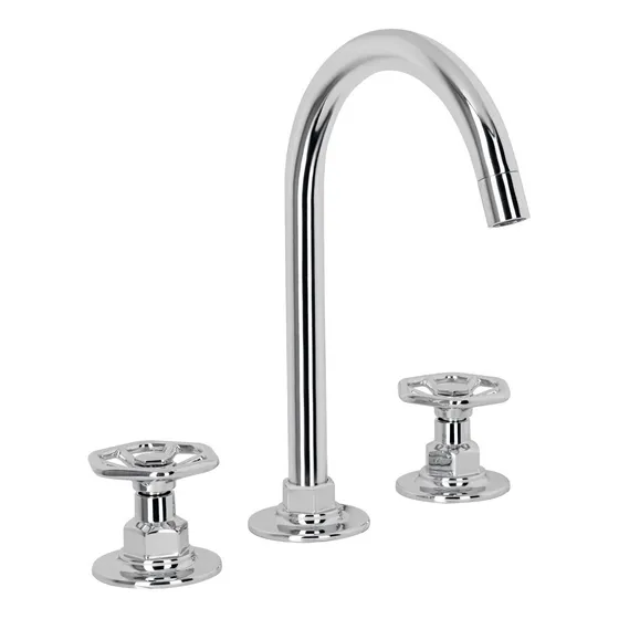 Mezcladora P/lavabo, Redondo, Foset 46759 Acabado Brillante Color Gris claro