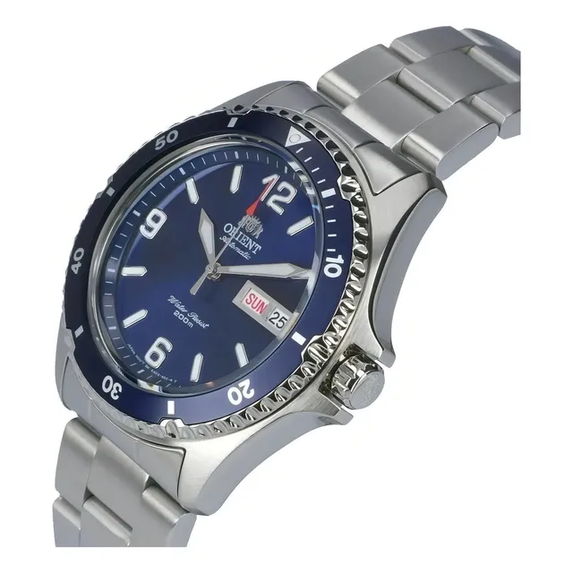 Reloj Orient Automatico Mako Ii Faa02002d Driver Blue 200mts